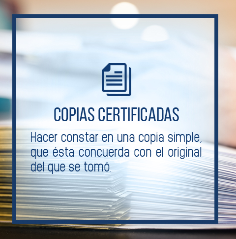 Copias Certificadas