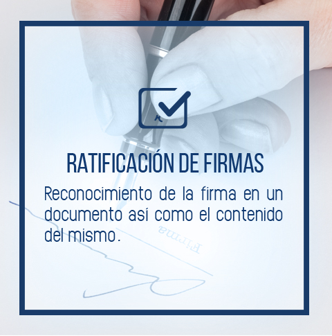 Ratificación de firmas